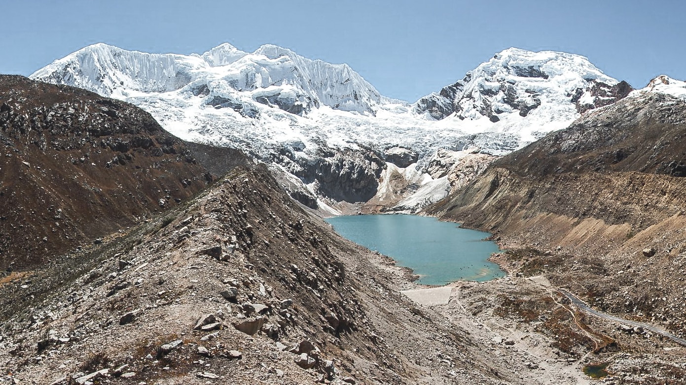 Retreating mountain glaciers